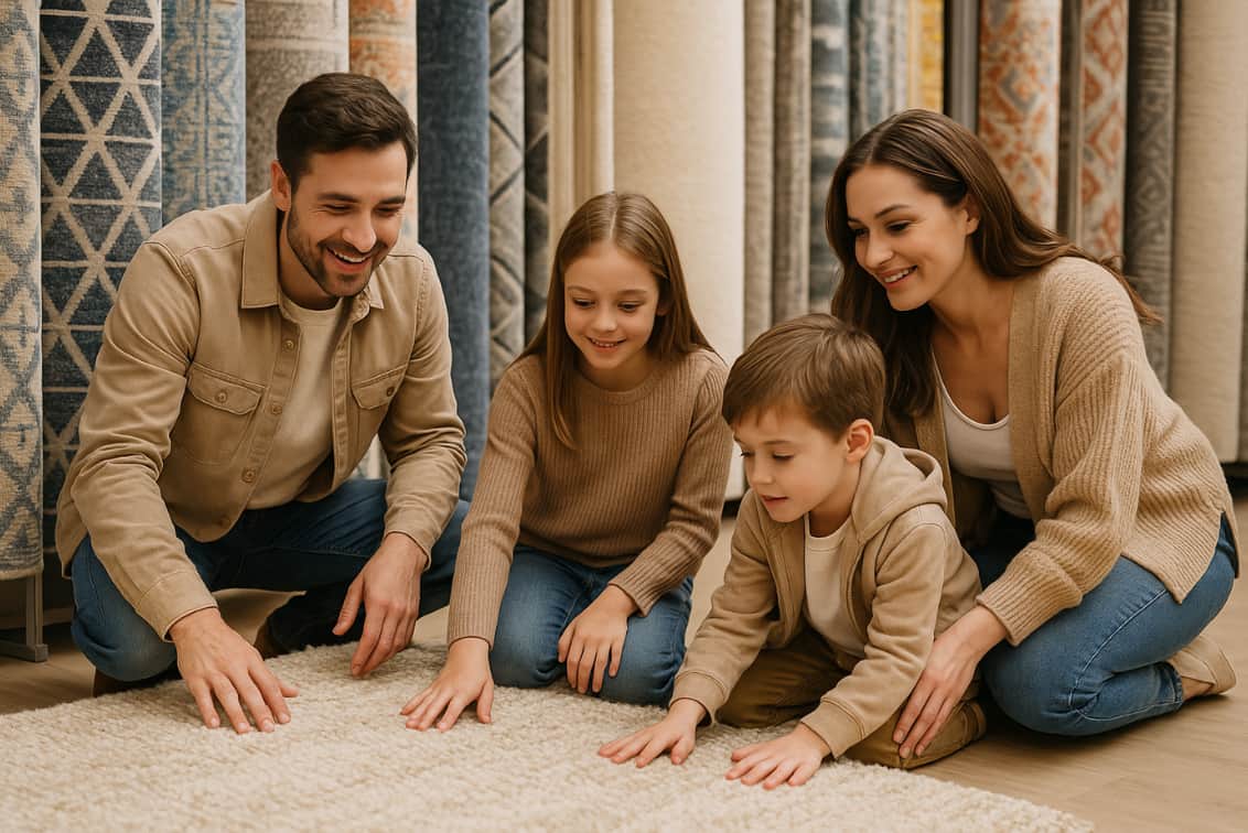 Cómo elegir la alfombra perfecta para tu familia