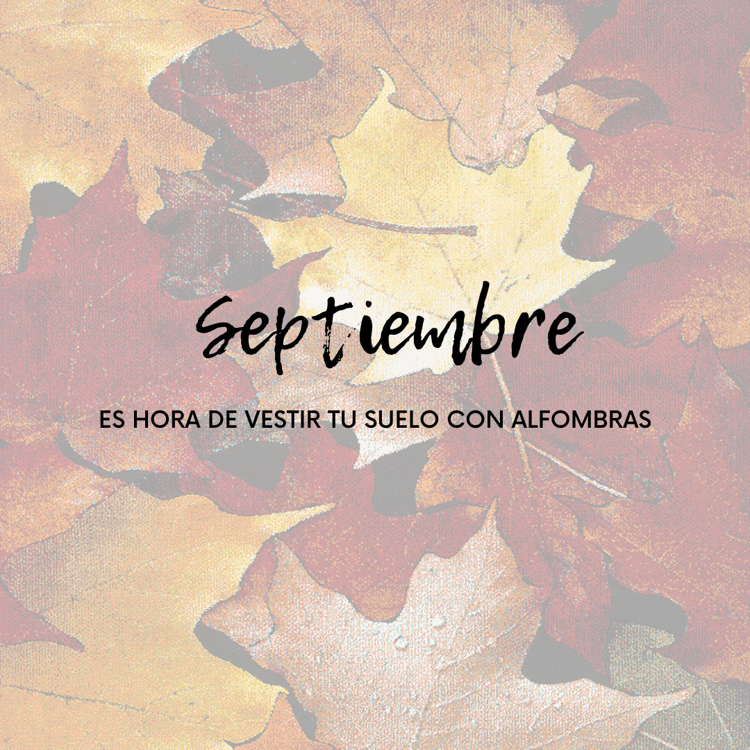 Septiembre, ¡es hora de vestir tu suelo con alfombras!