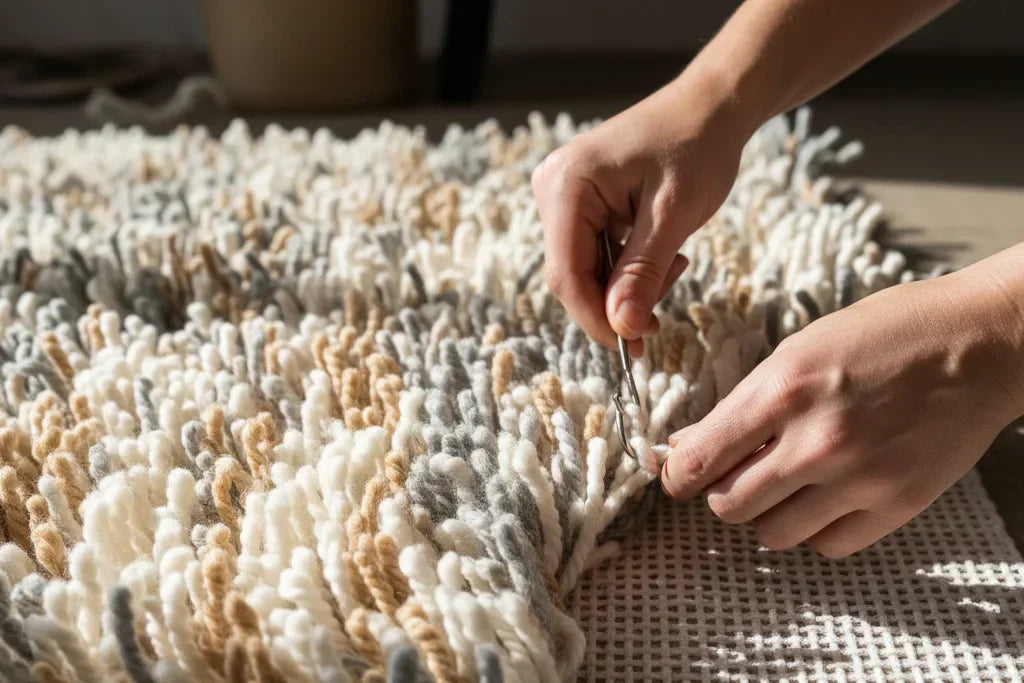 ¿Cómo se hacen las alfombras de nudos?