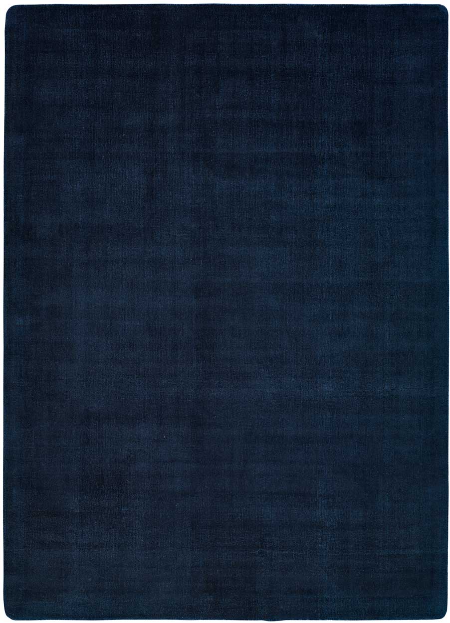Alfombra Lisa Viscose Azul, 160X230 cm