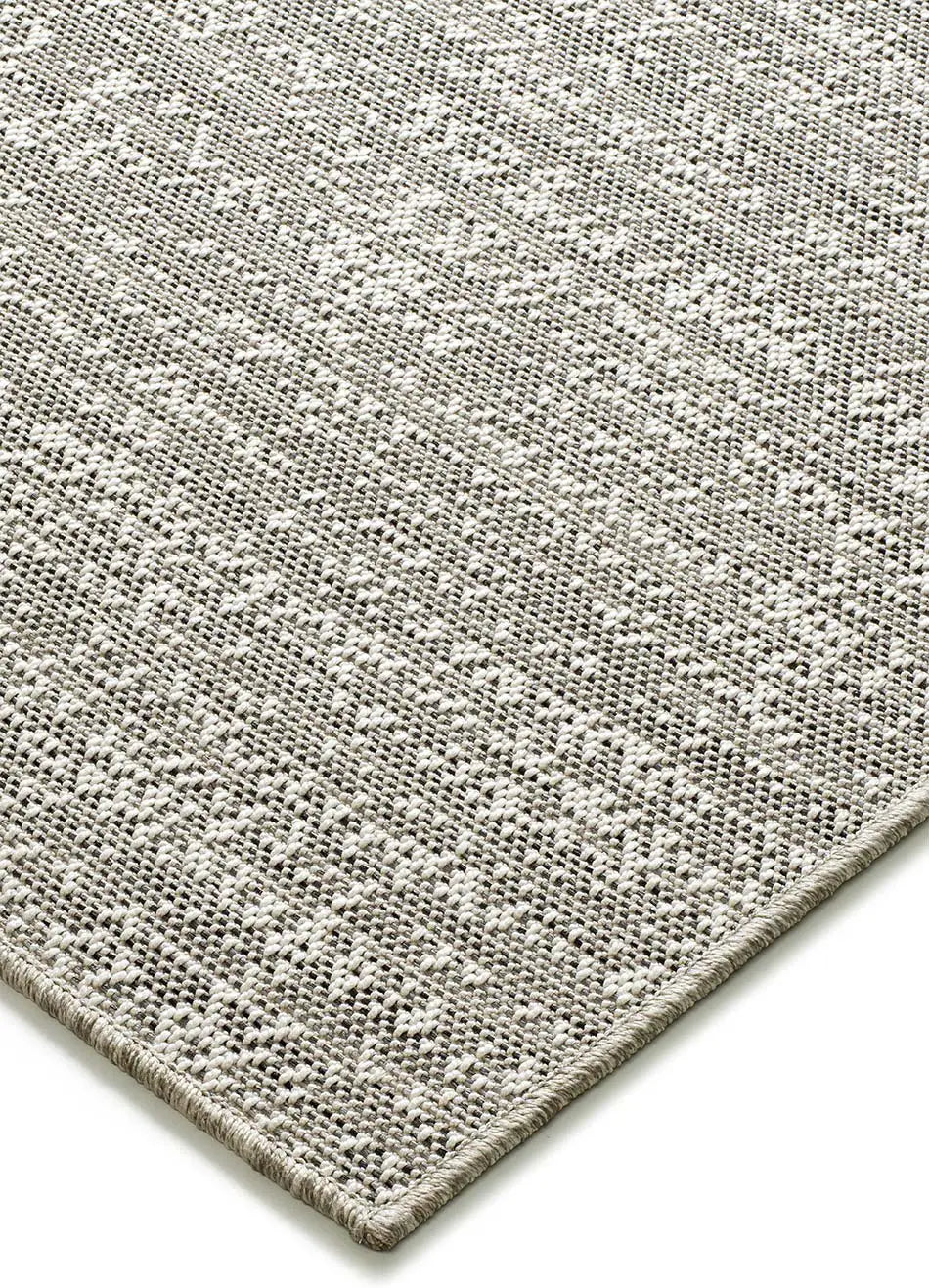 Alfombra a medida de exterior África 4035 Plata esquina | Atticgo