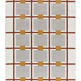 Alfombra geométrica con relieve Amara 12990 Blanco alfombra | Atticgo