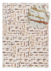 Alfombra geométrica con relieve Amara 12992 Multicolor Atticgo