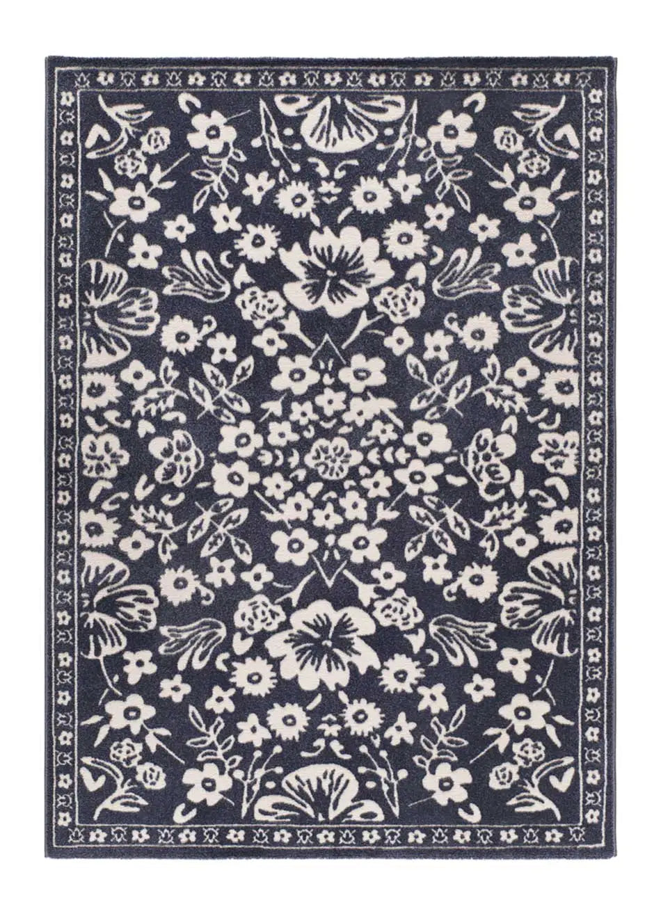 Alfombra clásica con relieve Amara 12994 Azul Atticgo Salón