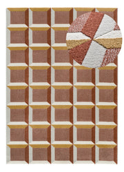 Alfombra geométrica con relieve Amara 12997 Caldera Atticgo