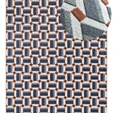 Alfombra geométrica con relieve Amara 13000 Azul Atticgo