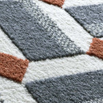 Alfombra detalle geométrica con relieve Amara 13000 Azul Atticgo