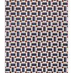 Alfombra geométrica con relieve Amara 13000 Azul Atticgo Salón