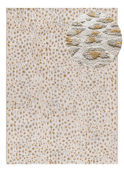 Alfombra diseño leopardo con relieve Amara 13001 Plata Atticgo