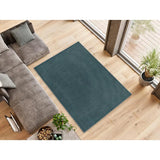 Alfombra a medida de salón Ámbar Liso Azul Atticgo