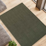 Alfombra a medida salón Ámbar Liso Verde Atticgo