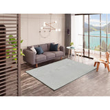 Alfombra a medida de salón Ámbar Liso gris claro Atticgo