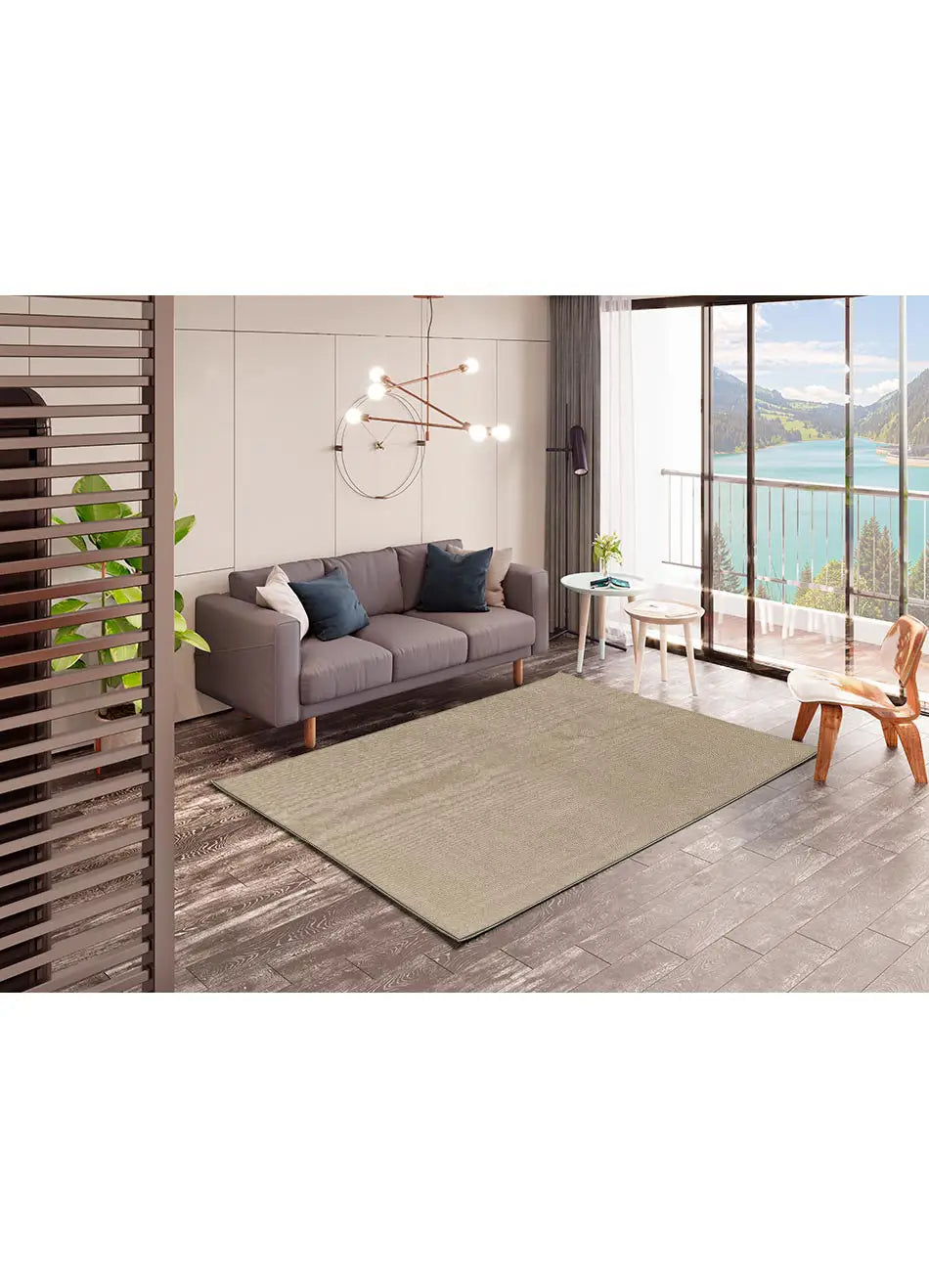 Alfombra a medida de salón Ámbar Liso Lino Atticgo