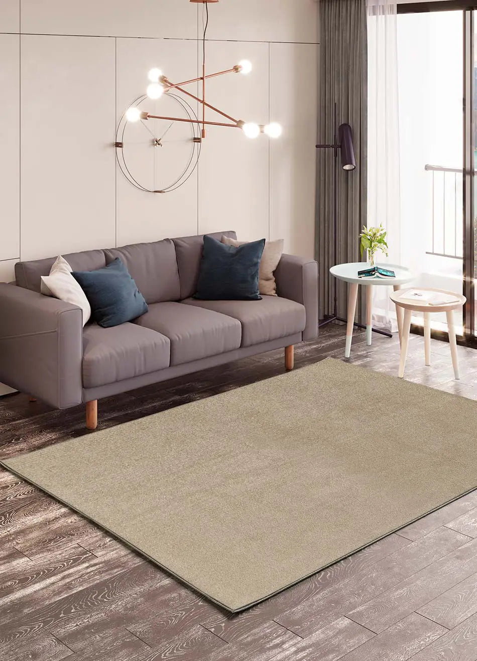 Alfombra a medida salón Ámbar Liso Lino Atticgo