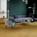 Alfombra a medida salón Ámbar Liso Mostaza Atticgo