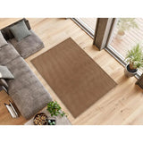 Alfombra a medida de salón Ámbar Liso Beige Atticgo