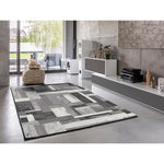 Alfombra ambiente geométrica Amber 12006 Gris Atticgo