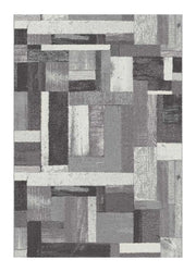 Alfombra geométrica Amber 12006 Gris Atticgo