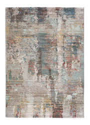Alfombra de salón abstracta multicolor