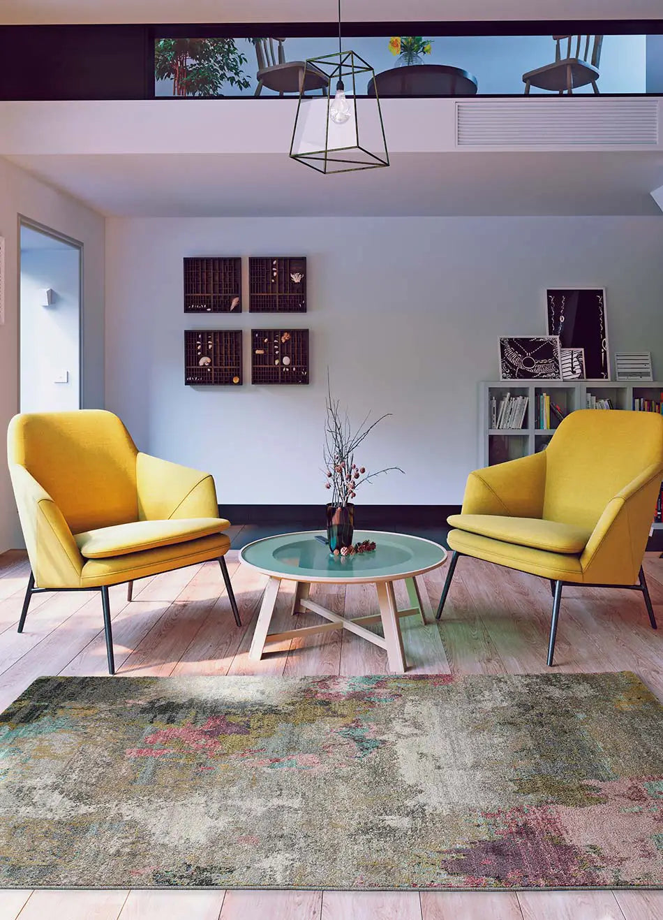 Atticgo Alfombra abstracta Amira 20099 Multicolor ambiente