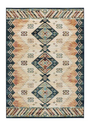Atticgo Alfombra étnica en viscosa Antalia 249 Multicolor