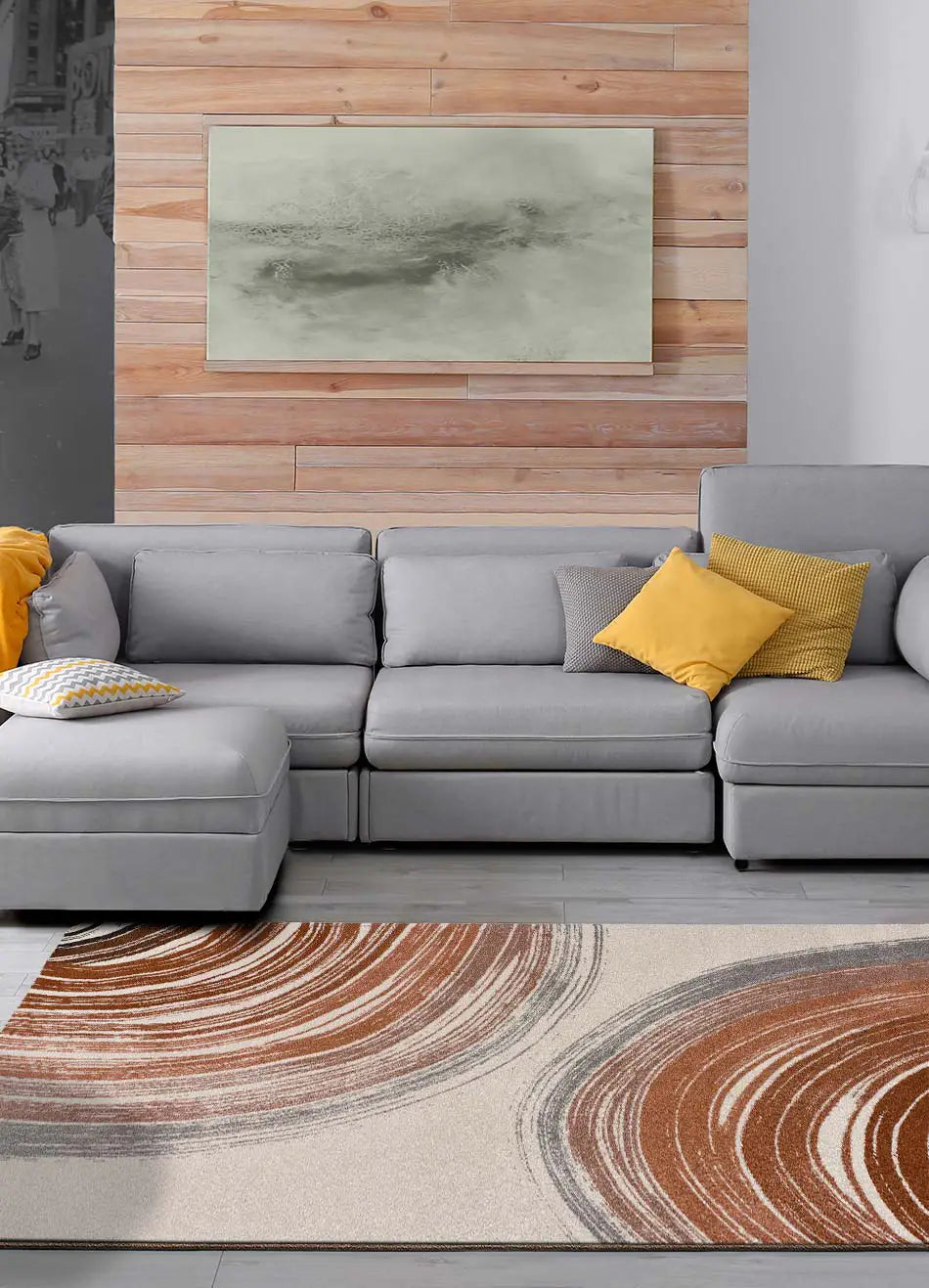 Atticgo Alfombra geométrica Ashley 35 Caldera ambiente