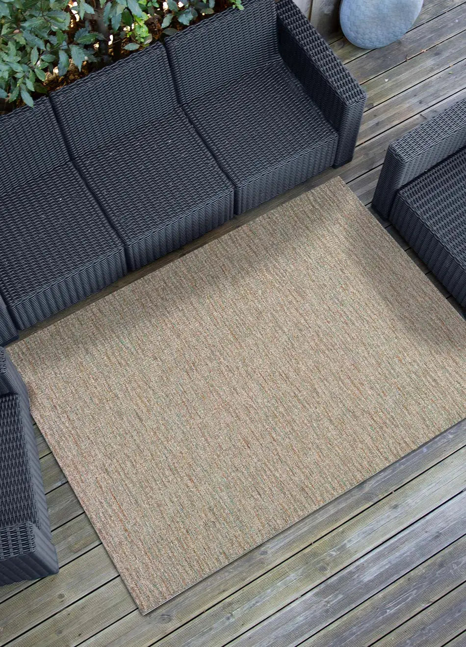 Alfombra a medida de exterior Asia 8209 Plata ambiente | Atticgo