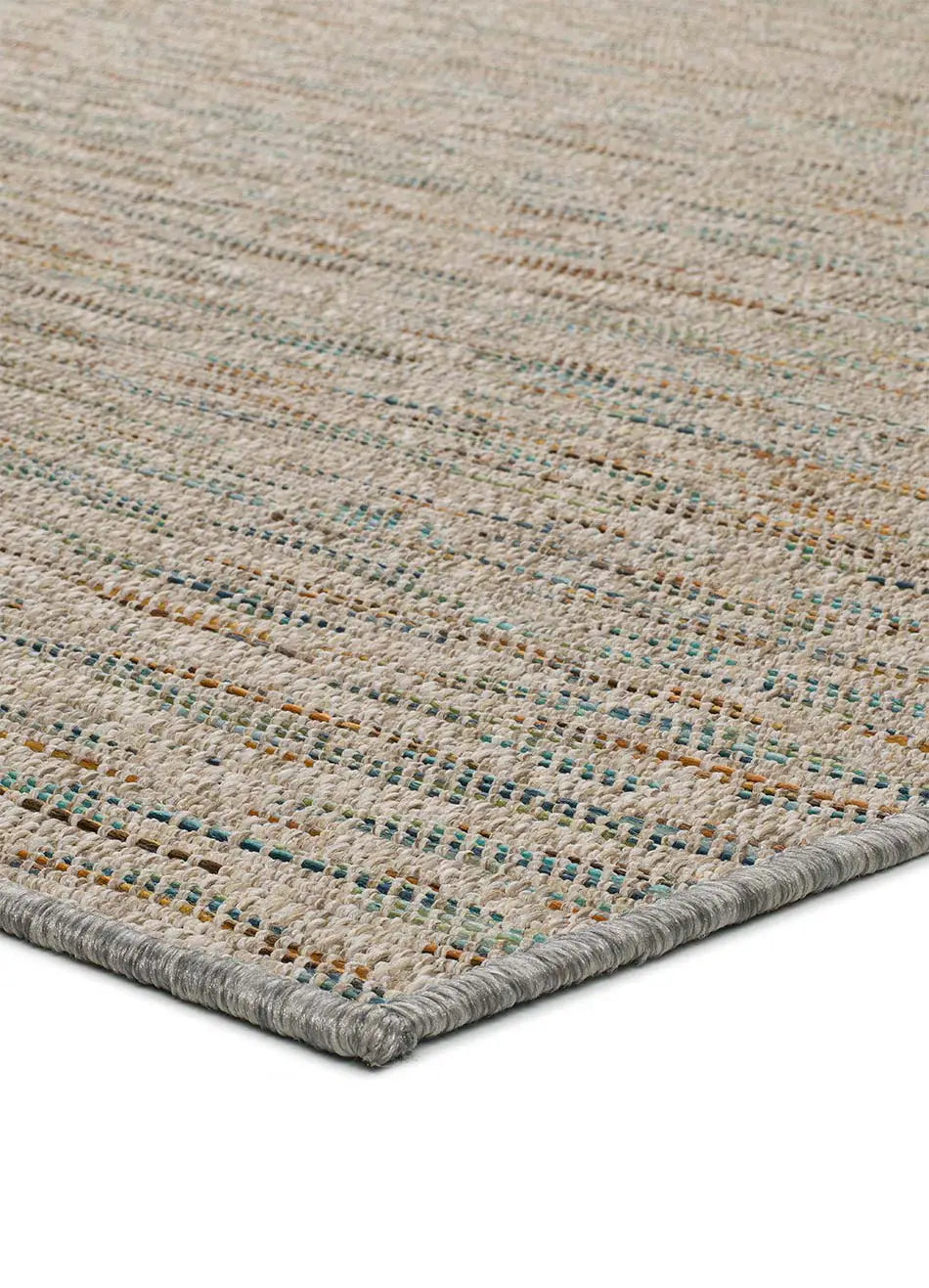 Alfombra a medida de exterior Asia 8209 Plata esquina | Atticgo