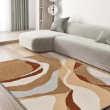 Alfombra abstracta salón beige y caldera Astra 13006 | Atticgo