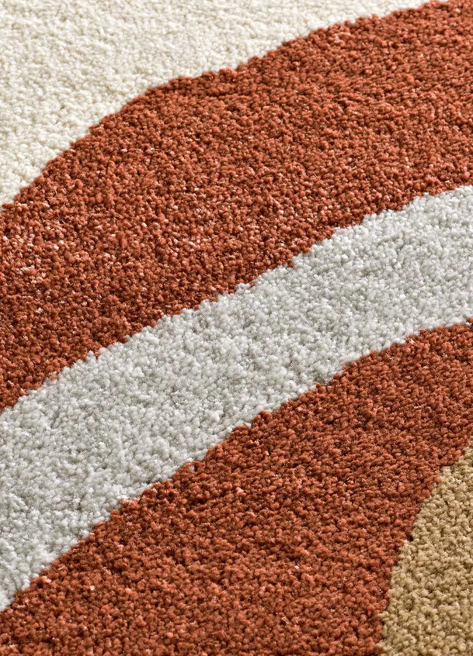 Alfombra abstracta beige y caldera Astra 13006 detalle | Atticgo