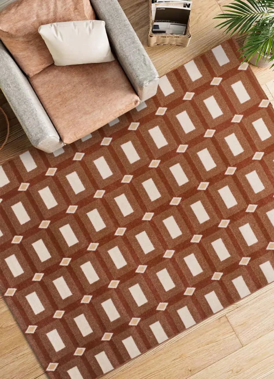 Alfombra salón geométrica Astra 13008 Caldera Atticgo