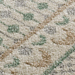 Alfombra vintage verde y beige Astra 13013 detalle | Atticgo