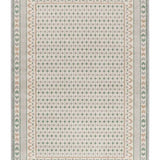 Alfombra vintage verde y beige Astra 13013 | Atticgo