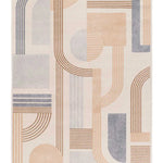 Alfombra geométrica Astra 13014 Beige Atticgo