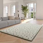 Alfombra shaggy para salón estilo escandinavo Atesa 80406 Blanco Atticgo