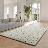 Alfombra shaggy para salón estilo escandinavo Atesa 80406 Blanco Atticgo