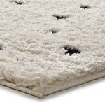 Alfombra shaggy detalle estilo escandinavo Atesa 80406 Blanco Atticgo