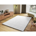 Alfombra a medida Atlas Liso Blanco en el salón | Atticgo