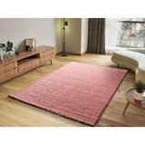 Alfombra Atlas Liso Rosa Ambiente Lienzo