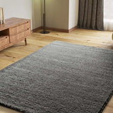 Alfombra a medida Atlas Liso Antracita Ambiente | Atticgo