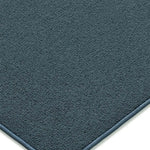 Alfombra a medida Aura Liso Azul esquina | Atticgo