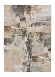 Atticgo Alfombra geométrica Aydin 6119 Beige