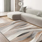 Alfombra abstracta salón Badet Beige 40126 Atticgo