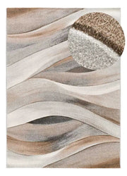 Alfombra salón abstracta Badet Beige 40126 Atticgo