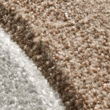 Alfombra abstracta zoom Badet Beige 40126 Atticgo
