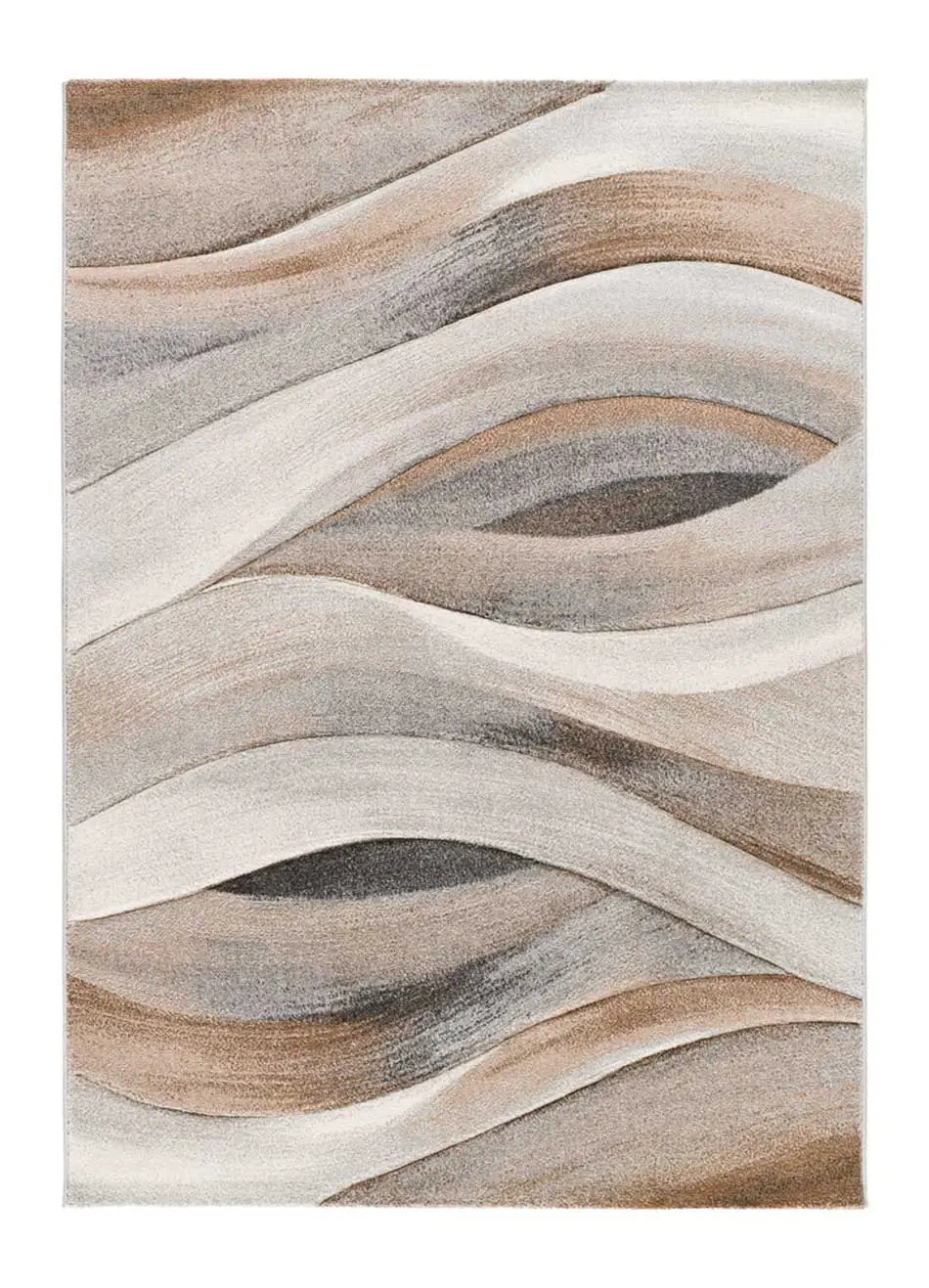 Alfombra abstracta Badet Beige 40126 Atticgo