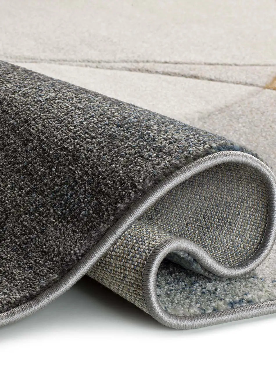 Alfombra abstracta doblada Badet Gris 40377 Atticgo