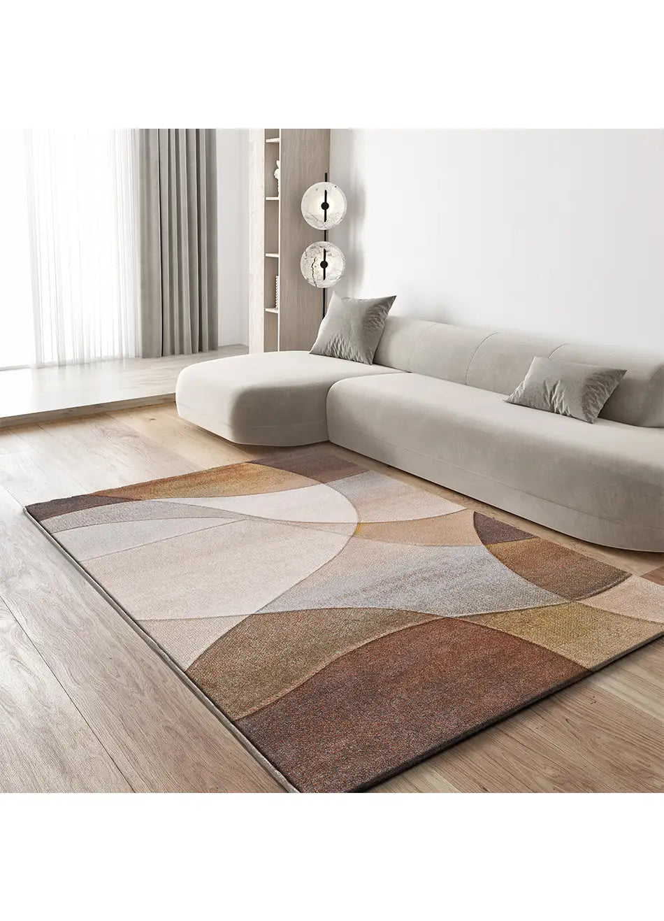 Alfombra abstracta para salón Badet Multicolor 40377 Atticgo