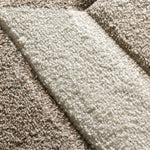 Alfombra geométrica zoom Badet Marrón 40504 Atticgo