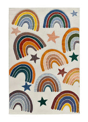 Alfombra infantil con arcoiris multicolor Balloon | Atticgo